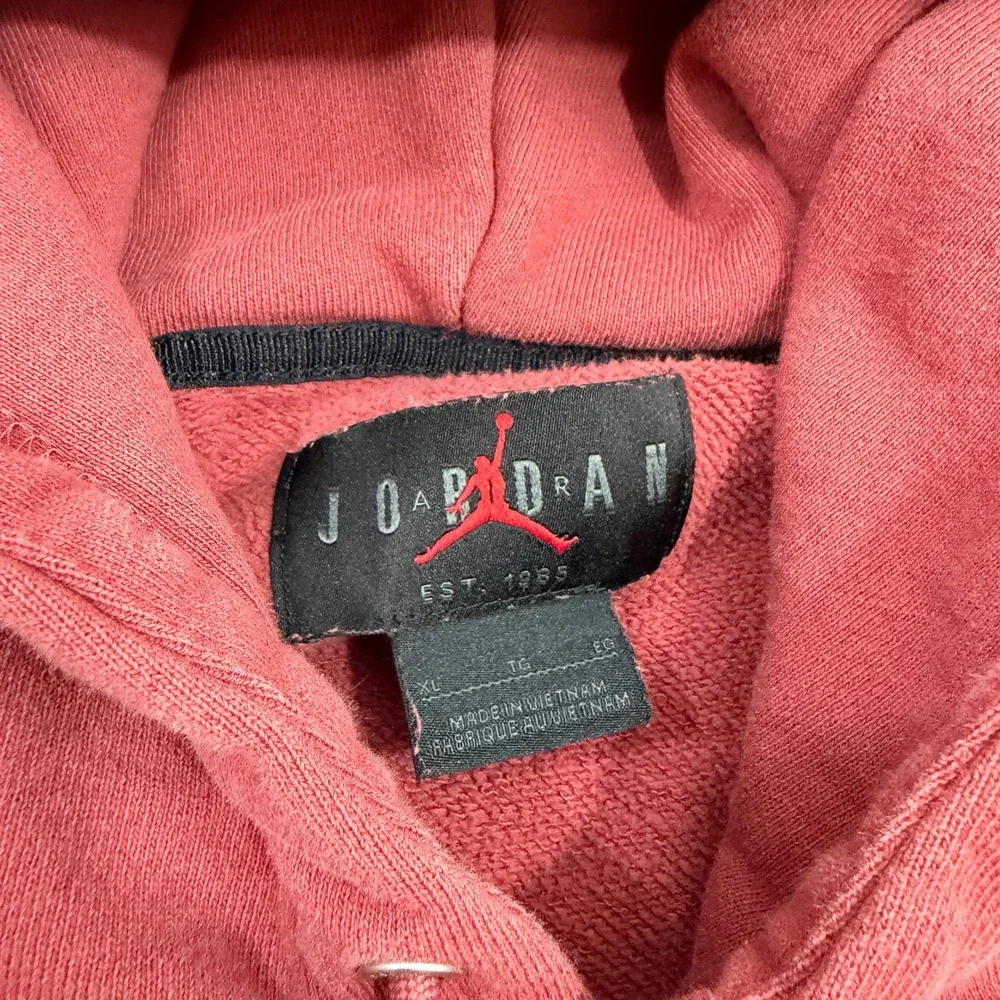 Nike Air Jordan Statement Fleece Hoodie Men's Medium Red Basketball DA9816-691
